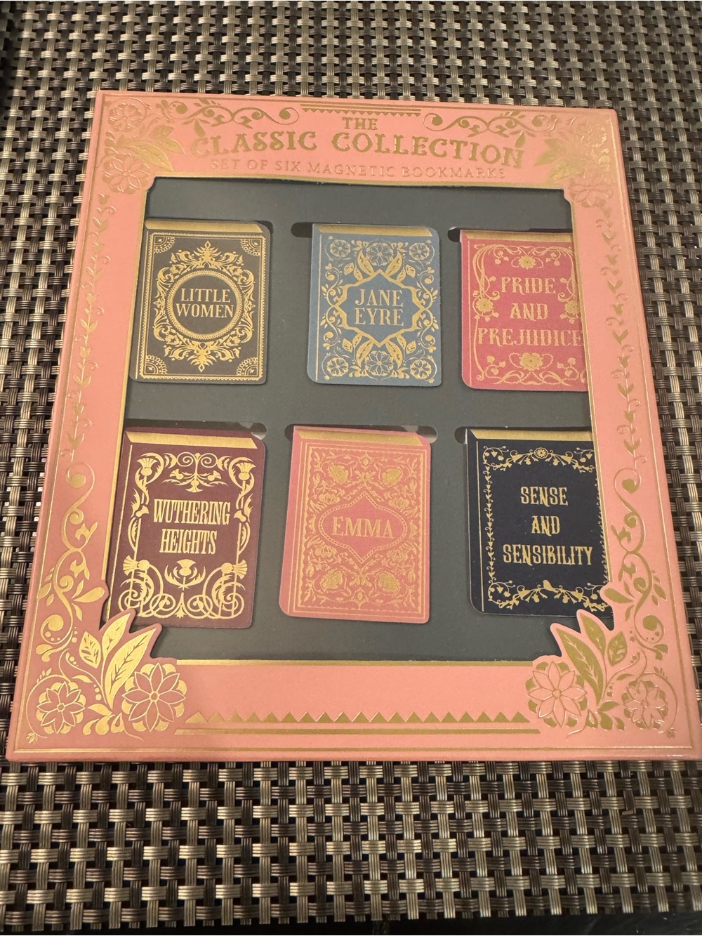 Jane Austen Brontë Sisters and Classic Collection Magnetic Bookmarks Set of 6